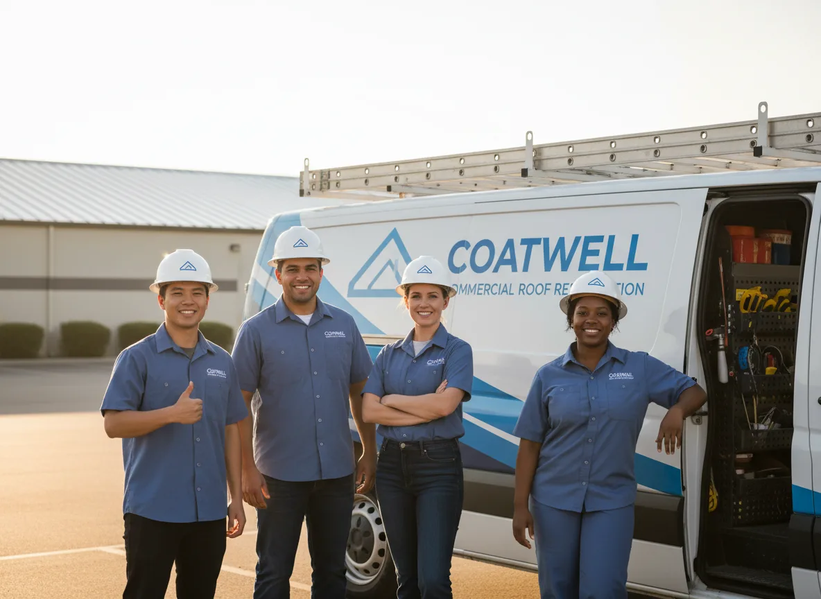 Commercial roof coating company in Blandford, MA